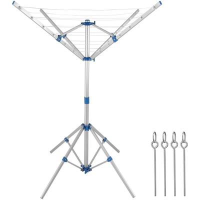 Monzana® Wäschespinne Höhenverstellbar Mobil mit 4 Erdspieße Camping Wäscheständer Wäscheleine Image