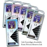 Private Reserve Ink 12 Pack Universal Size Fountain Pen Cartridge - Avacado (PR-C12)