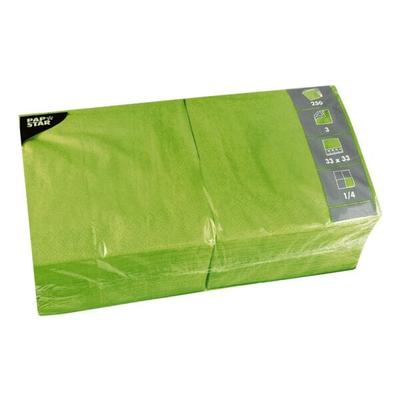Papstar 250er-Pack Servietten grün, 33x33 cm