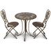 August Grove® Jair 2 Piece Bistro Set Metal in Black/Brown | 36 H x 28 W x 28 D in | Outdoor Furniture | Wayfair CF6CED4CE84943779350EB630A74F7E8