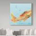 Trademark Fine Art 'Fish in the Sea I Aqua' Graphic Art Print on Wrapped Canvas in Black | 35 H x 35 W x 2 D in | Wayfair WAP04092-C3535GG
