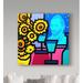 Trademark Fine Art 'Still Life w/ Vincent' Graphic Art Print on Wrapped Canvas in Blue/Yellow | 24 H x 24 W x 2 D in | Wayfair ALI37068-C2424GG