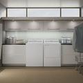 GE Appliances 7.2 cu. ft. High Efficiency Gas Dryer w/ Aluminized Alloy Drum & HE Sensor Dry in Gray | 44 H x 27 W x 29.5 D in | Wayfair