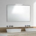 Specchio bagno su misura con cornice esterna in alluminio fino a 90 cm fino a 110 cm fino a 90 cm