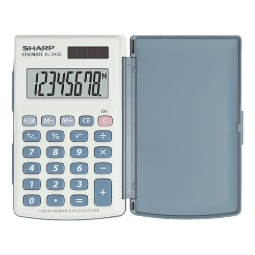 Taschenrechner »EL-243S« grau, Sharp, 6.4x1.1x10.5 cm