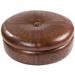 Astoria Grand Navarette 48" Wide Genuine Leather Tufted Round Standard Ottoman Genuine Leather | 18 H x 48 W x 48 D in | Wayfair