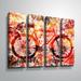 Ebern Designs Kukkapalli 'Bicycle for All Seasons' Graphic Art Print Multi-Piece Image on Canvas Canvas, in White | 36 H x 48 W x 2 D in | Wayfair
