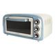 Ariete Vintage 97905 Mini Oven, 18 Litre Capacity, 1380 Watts, 3 Cooking , Aluminium Baking Tray, 60 Minute Timer, Blue