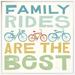 East Urban Home Lets Cruise Family Rides I by Michael Mullan - Textual Art Print Paper in Blue/Green | 31.6 H x 31.6 W x 1.5 D in | Wayfair