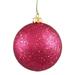 Vickerman 349397 - 4" Wine Sequin Ball Christmas Tree Ornament (6 pack) (N591019DQ)
