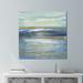 Highland Dunes 'Tuscan Shore I' Acrylic Painting Print on Canvas in Blue/Brown | 28 H x 28 W x 1.5 D in | Wayfair F71BF4D7A5E7427980BF865A2EA833A6