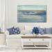 Highland Dunes 'Tuscan Shore II' Acrylic Painting Print on Canvas in Blue/Brown | 18 H x 30 W x 1 D in | Wayfair DFB3C8BE83E446A2B38CF257E89C6F08