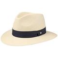 Lierys The Sophisticated Panama Hat by Women/Men - Made in Ecuador Traveller Straw with Grosgrain Band, Band Spring-Summer - XXL (63-64 cm) Nature-Navy