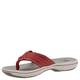 Clarks Women's Breeze Sea Flip Flop, New Red Synthetic, 3.5 UK M