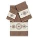 Winston Porter Isabelle100% Turkish Cotton Embellished 3 Piece Towel Set Turkish Cotton in Brown | 27 W in | Wayfair