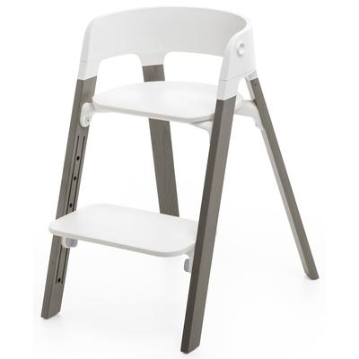 Stokke Steps Chair - White/Hazy Grey