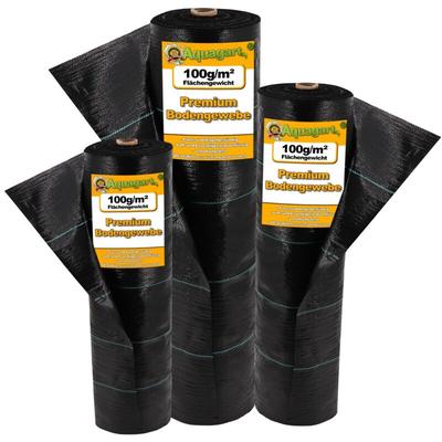 270m² Bodengewebe Unkrautfolie Mulchfolie 100g 1m breit schwarz