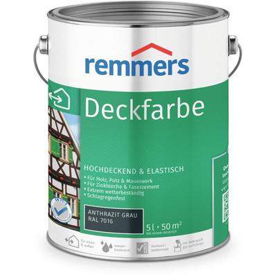 Remmers - Deckfarbe anthrazitgrau (ral 7016), 5 Liter, Deckfarbe für innen und außen, Image