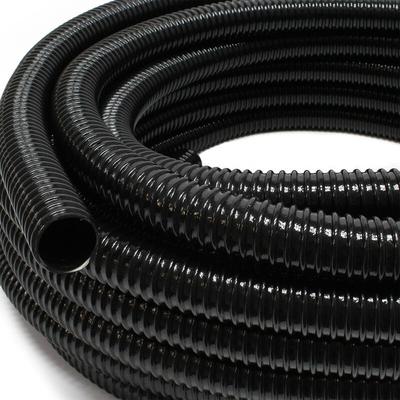 Wiltec - Teichschlauch 25m Spiralschlauch 38mm (1 1/2') schwarz, lichtundurchlässig, extrem biegsam Image