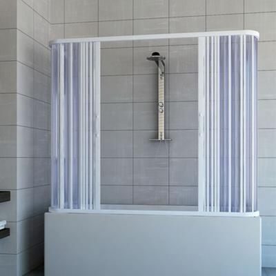 Badewannenaufsatz in pvc h 150 cm Mod. Nicla 70x160x70 cm mit zentraler Öffnung