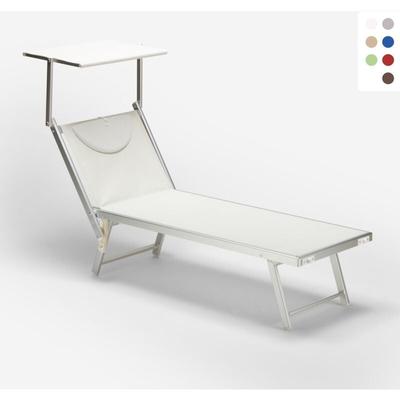 Beach And Garden Design - professionelle Strandliege Liegestuhl Sonnenliege aus Aluminium Santorini Image