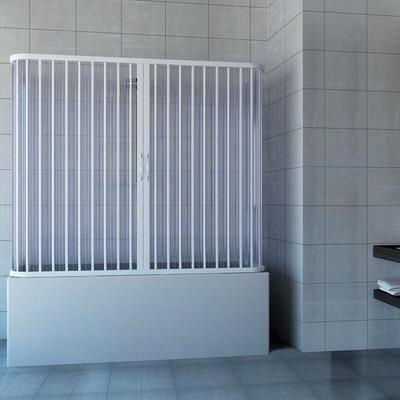 Badewannenaufsatz in pvc h 150 cm Mod. Nicla 70x170x70 cm mit zentraler Öffnung