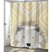 Harriet Bee Bexton Hedgehog Single Shower Curtain Polyester | 72 H x 70 W in | Wayfair E164C0A2133F4E79952B01EFDFCDAD81