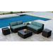 Willa Arlo™ Interiors Thornaby 7 Piece Rattan Sectional Seating Group w/ Sunbrella Cushions Wood in Brown | Outdoor Furniture | Wayfair