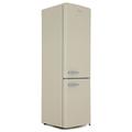 Amica FKR29653C Freestanding Cream Retro Fridge Freezer, 55 Centimeter Wide, A Plus Energy Rating, LED Light, 41dB Noise Level