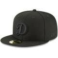 Men's New Era Black Los Angeles Dodgers Secondary Logo Basic 59FIFTY Fitted Hat