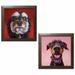 Winston Porter 'Follow Your Nose 11 & 12' 2 Piece Acrylic Painting Print Set Paper | 12" H x 12" W x 0.75" D | Wayfair