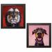 Winston Porter 'Follow Your Nose 11 & 12' 2 Piece Acrylic Painting Print Set Paper | 12" H x 12" W x 0.75" D | Wayfair