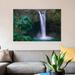 East Urban Home 'Rainbow Falls Cascading Into Pool, Big Island, Hawaii' Photographic Print on Canvas Canvas, Cotton | 8 H x 12 W x 0.75 D in | Wayfair