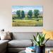 East Urban Home 'Nearly Noon II' Print on Canvas Canvas, Cotton in Green/White/Yellow | 12 H x 18 W x 1.5 D in | Wayfair