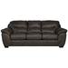 Wildon Home® Shamima 96" Pillow Top Arm Sofa Bed w/ Reversible Cushions Polyester in Gray/Brown | 39 H x 96 W x 41 D in | Wayfair