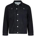 Kam Men's Western Denim Jacket (401) in Black in 4XL