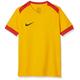 Nike Jungen Park Derby Ii Short Sleeve Jersey T-Shirt, University Gold University Rot Schwarz, XS