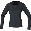 GORE WEAR Winddichtes Damen Langarm-Unterzieh-Shirt, Multisport, GORE Windstopper, Schwarz, XL