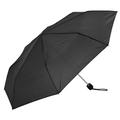 Le Monde du Parapluie Faltbarer Regenschirm, schwarz, für Damen und Herren – faltbarer Regenschirm mit manueller Öffnung und windfest, kompakt nur 24 cm – ultraleicht, 250 g, Reise-Regenschirm