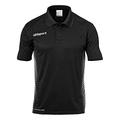 Uhlsport Herren Score Polo Shirt Poloshirt, schwarz/Weiß, s