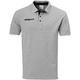 Uhlsport Kinder Essential Prime Polo Shirt Poloshirt, grau Melange/Schwarz, 152