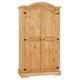 Corona Wardrobe 2 Door, Mexican Solid Pine