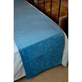 McAlister Textiles Soft Velvet Duck Egg Blue Bed Runner For Single Double & King Size Beds - 50x240cm - 20x94 Inches Matt Velvet Range