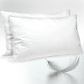 GOOSE FEATHER AND DOWN PILLOW 4 PACK (4 PILLOWS) / HOTEL QUALITY 100% CRISP COTTON COVER - WHITE