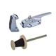 Metal Chrome Fastener Lock for Cold-Room Door Handle Latch 70 to 105mm Offset