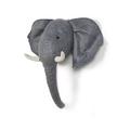 Animal head trophy elephant, made of felt, 53 x 34 x 48 cm - wall decoration for children's rooms