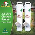 Dine a Chook 3.5 Litre Chicken Feeder Twin Pack