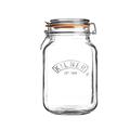 Kilner Square Clip Top Jars 1.5ltr - Case of 12 | Kilner Preservation Jars, Kilner Storage Jars, Kilner Jam Jars with Cliptop Lid