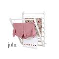 Julu Laundry Ladder Indoor Airer Wall Mounted Clothes Airer Wooden Clothes Airer | Doris Pine White