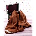 Merino Wool SALE LIGHT WEIGHT Throw Double Blanket 100% Wool, Woolmarked (BROWN, 160x200)